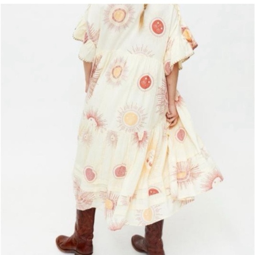 Urban Outfitters Total Eclipse Printed Midi Dress - Picture 3 of 7